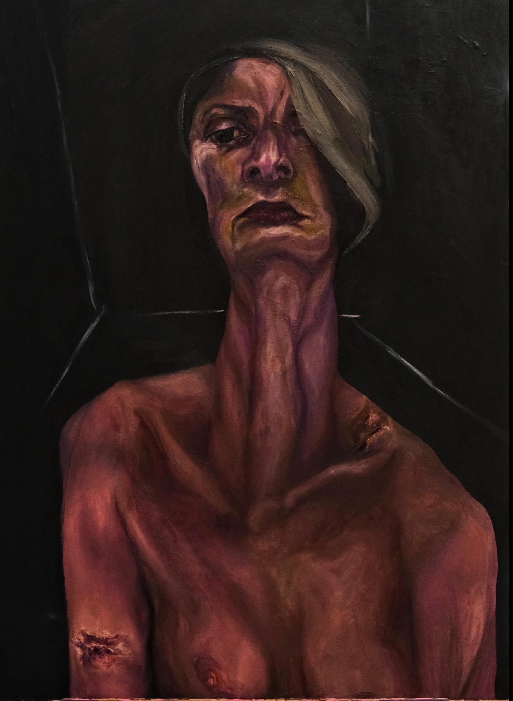Self-Portrait I, 2022 · Oil paint on canvas · 70 × 100 cm Self-Portrait I, 2022 · Oil paint on canvas · 70 × 100 cm